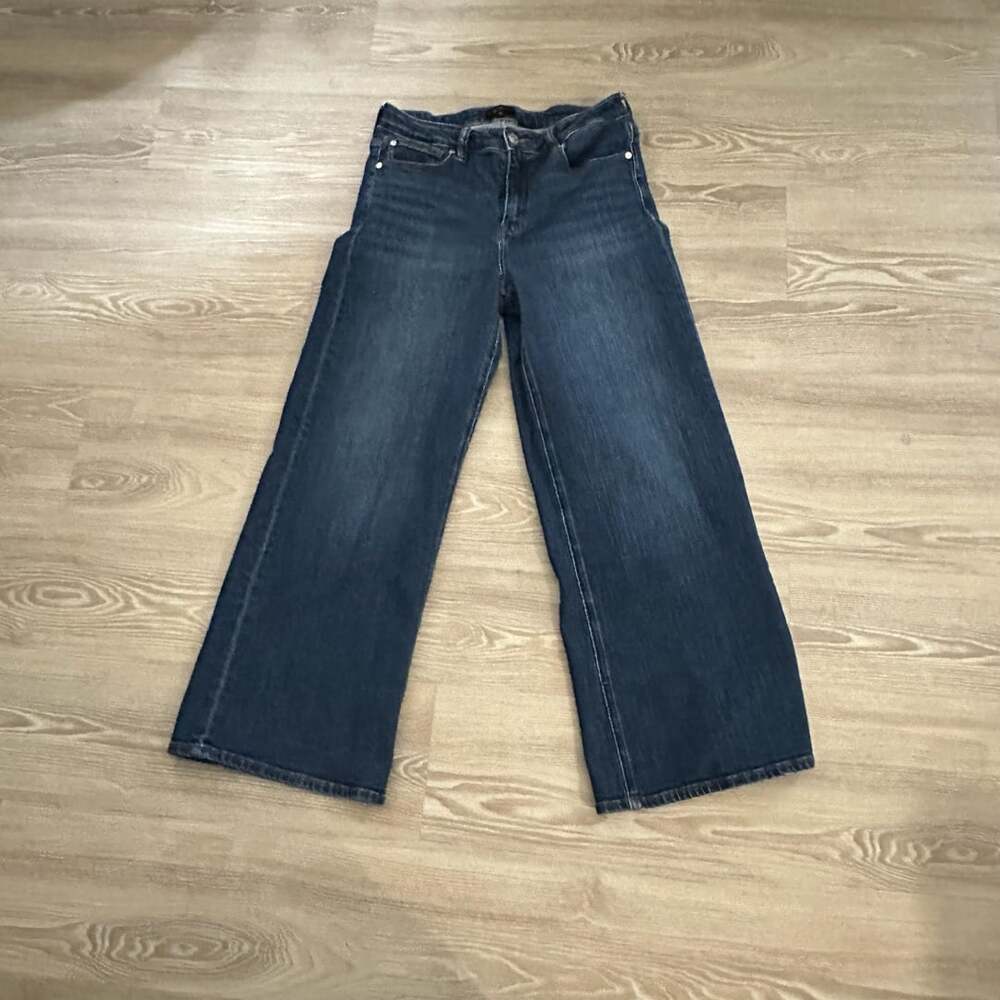Quince Wide Leg Jeans Size 30 Dark Wash Organic Cotton Denim